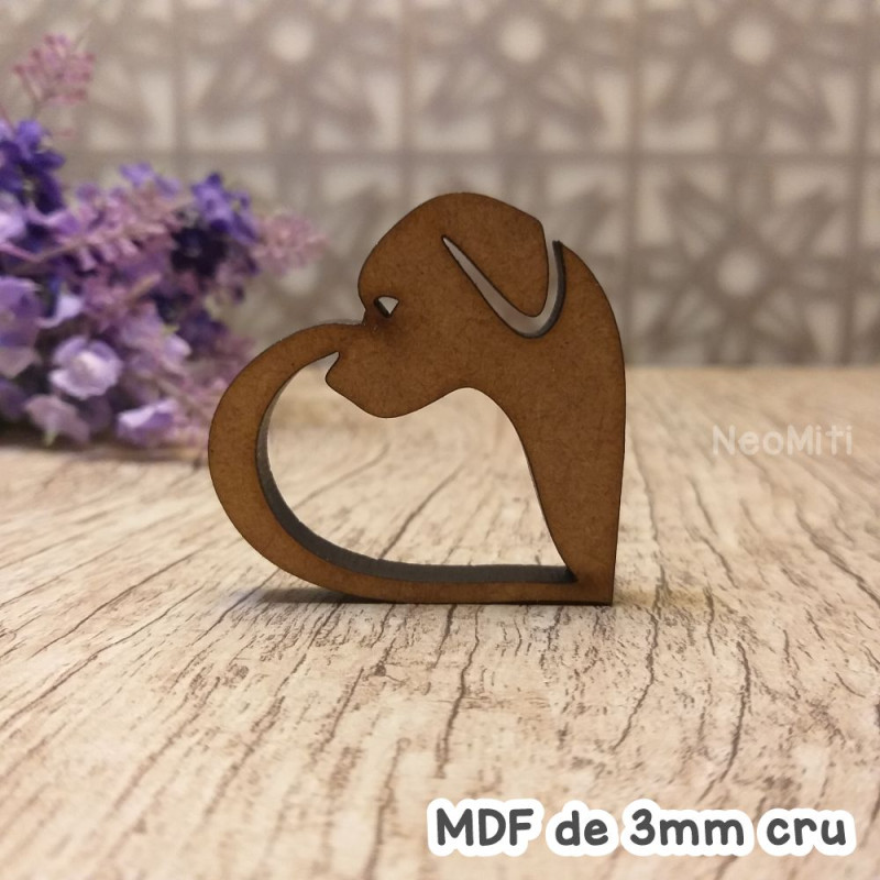 aplique recorte de coração em mdf de 3mm cru rustico para artesanato casamento convite lettering caligrafia cachorro pet