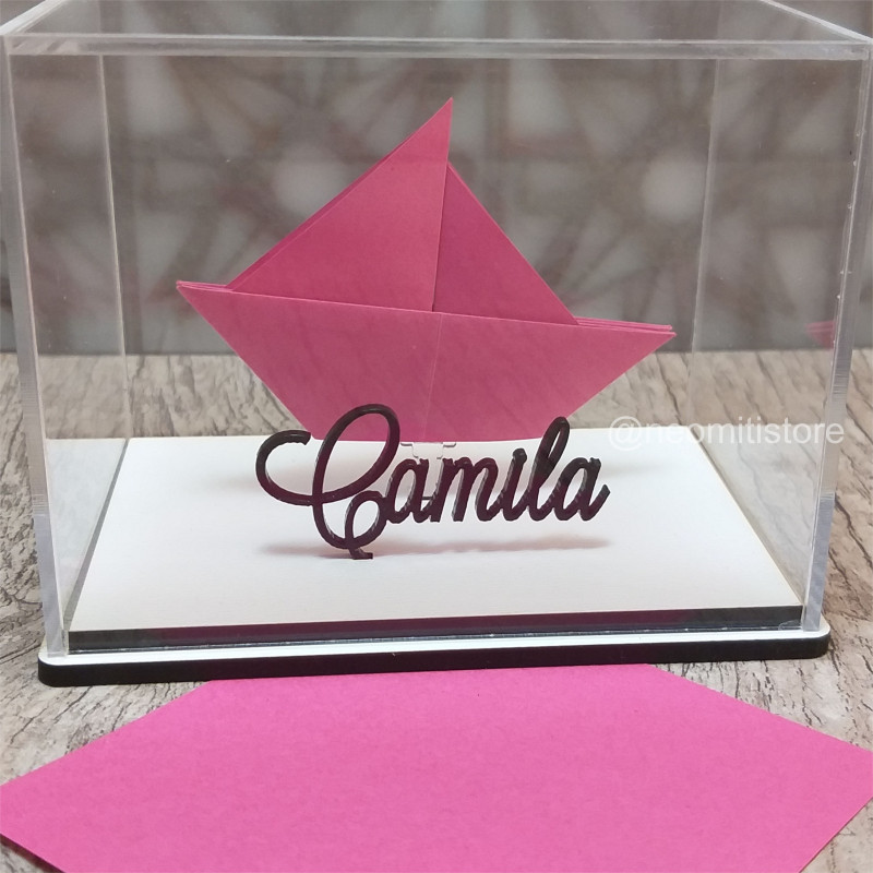 origami barco dobradura japonesa cultura milenar boa sorte prosperidade coragem lembrancinha presente