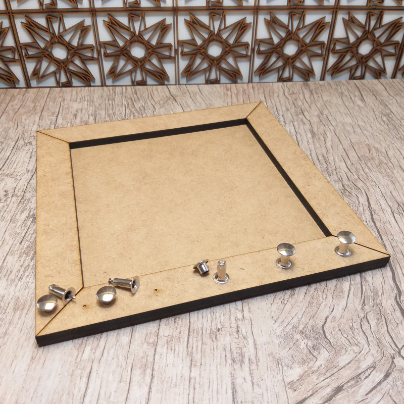 quadro com moldura porta chaves cortado a laser em mdf cru para lettering e artesanato