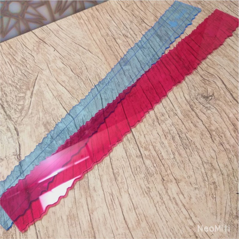 régua para picotar rasgar borda papel scrapbook