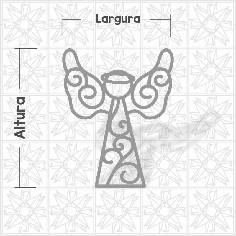 Anjo Arabesco vazado