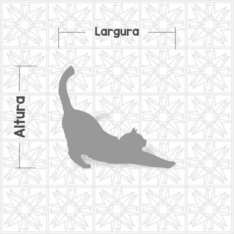 Aplique gato esticando