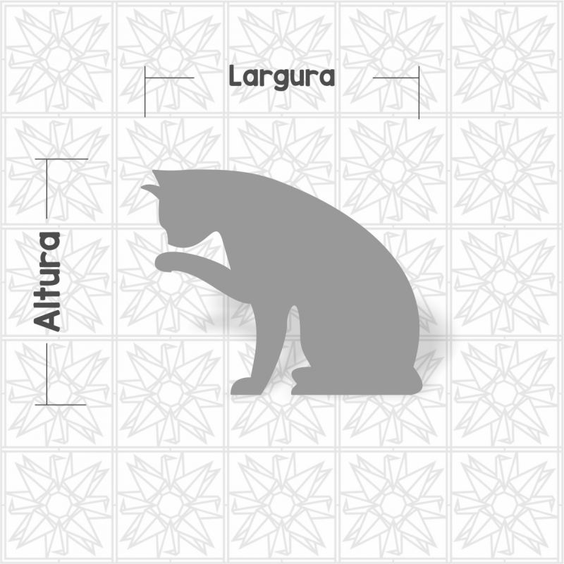 Aplique gato sentando
