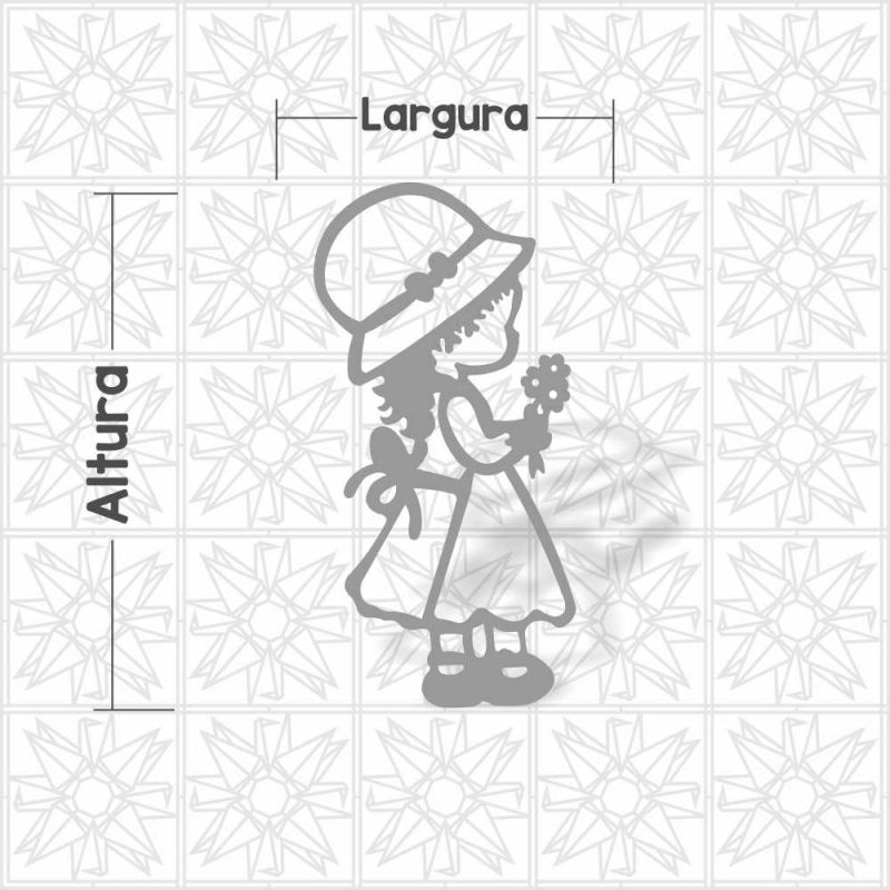 Aplique Menina Camponesa