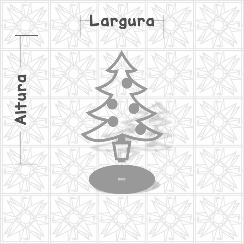 Árvore de Natal com base