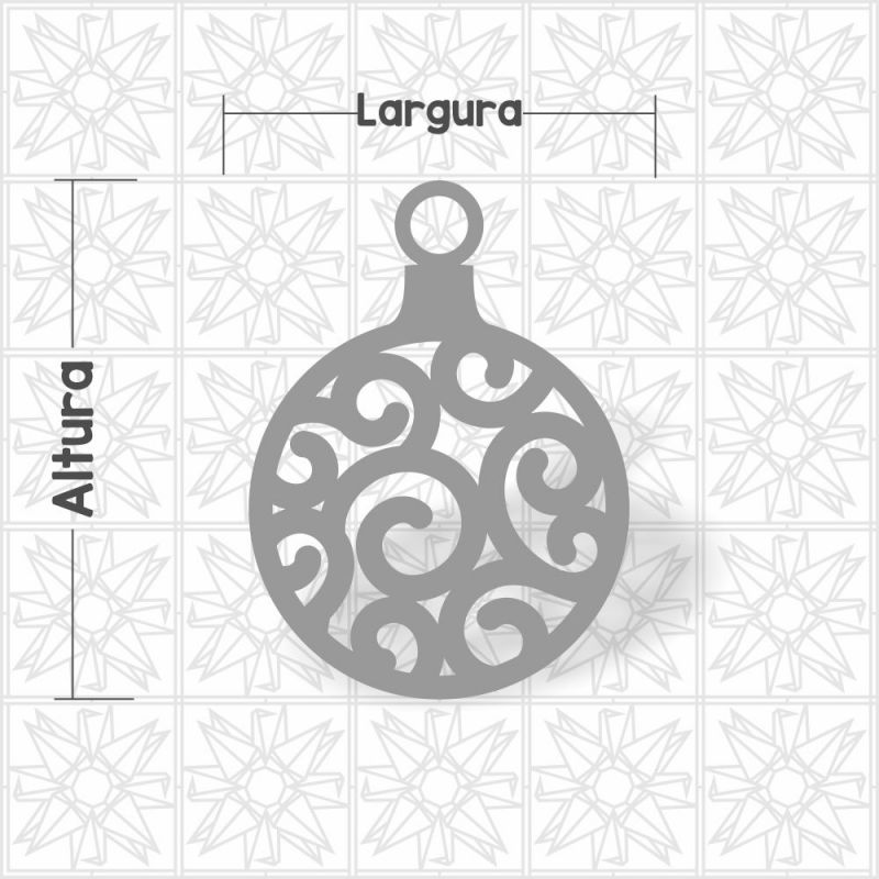 Bola de Natal - vazada