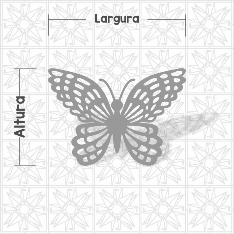 Borboleta vazada