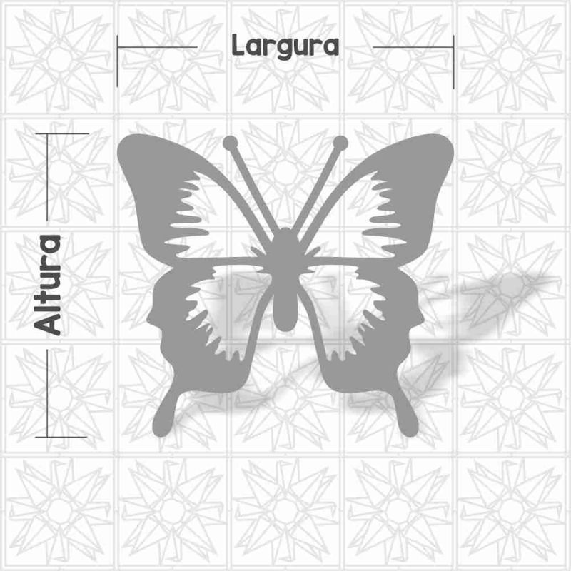 Borboleta vazado