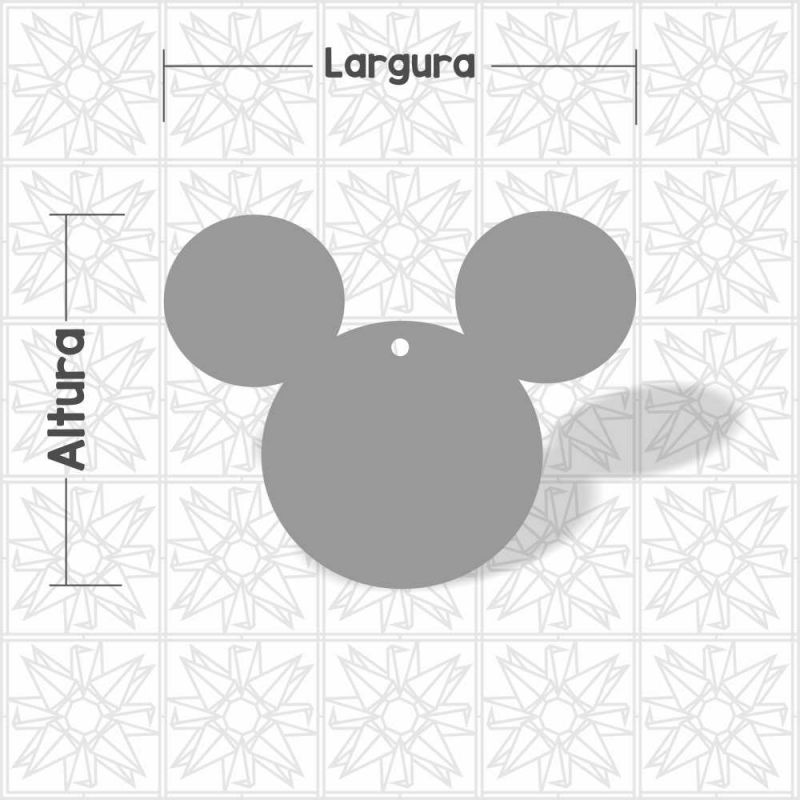Cabeça Mickey com furo
