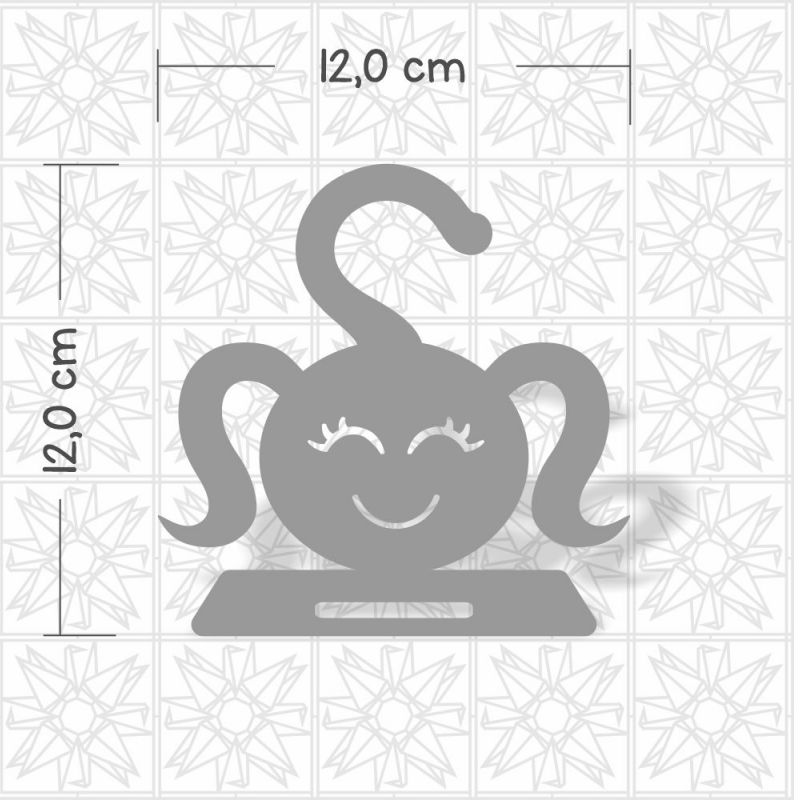 Cabide Menina para laços - 1 fita