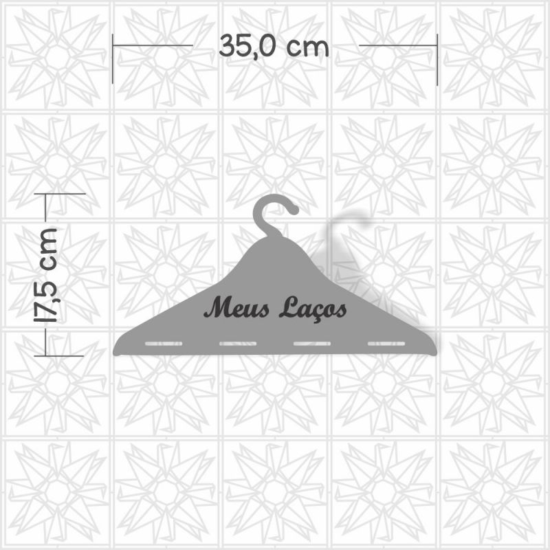 Cabide Meus laços - 4 fitas