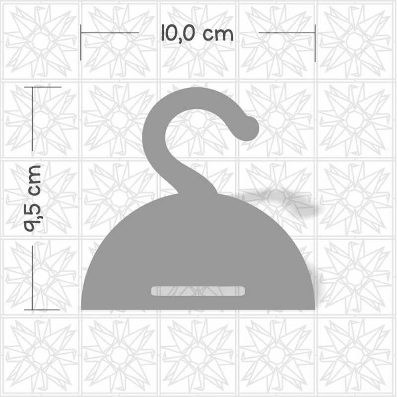 Cabide semi circulo para laços - 1 fita