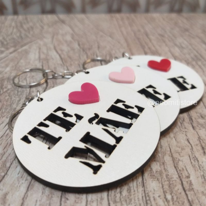 Chaveiro Dia das Mães com coração