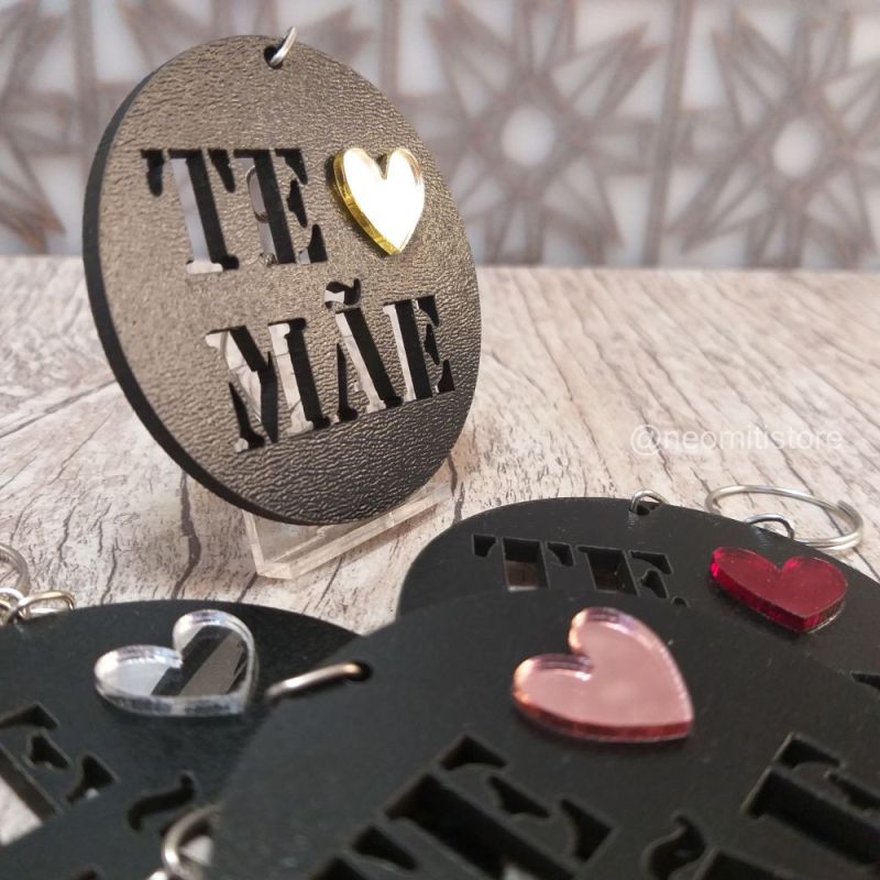 Chaveiro Dia das Mães com coração