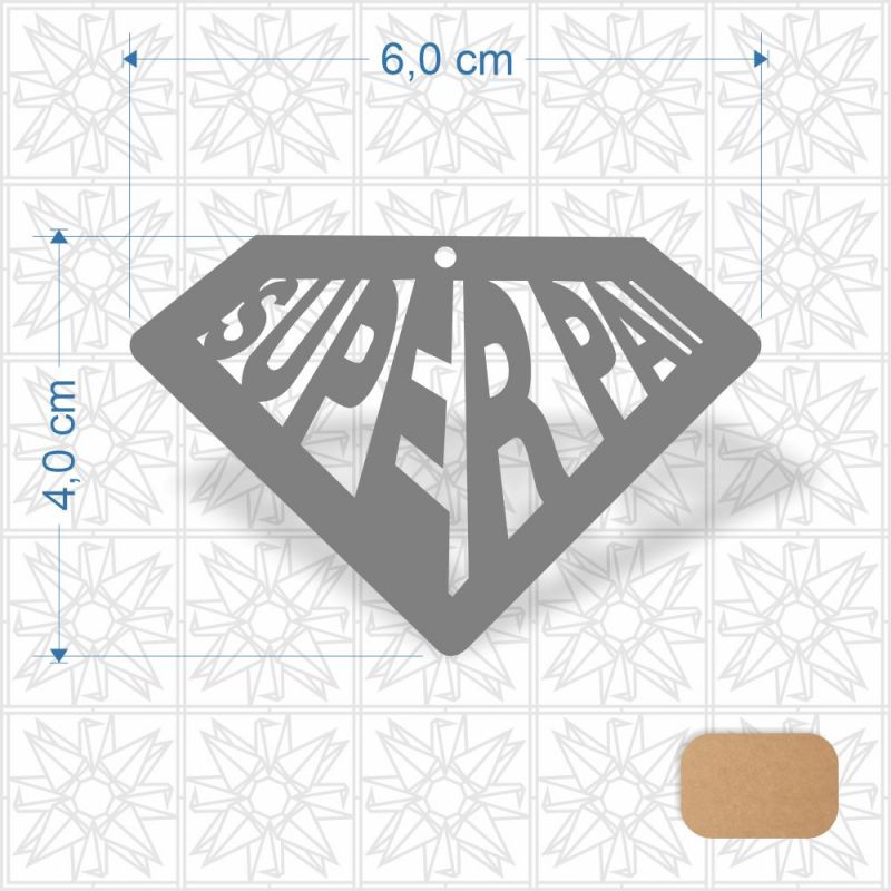 Chaveiro Dia dos Pais em MDF 3 mm cru
