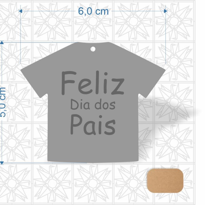 Chaveiro Dia dos Pais em MDF 3 mm cru