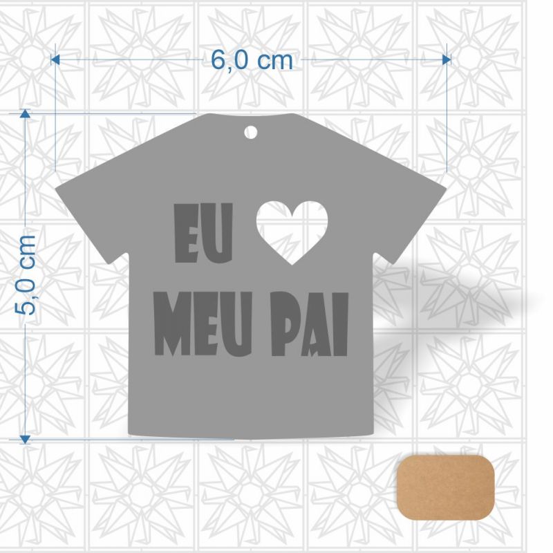 Chaveiro Dia dos Pais em MDF 3 mm cru