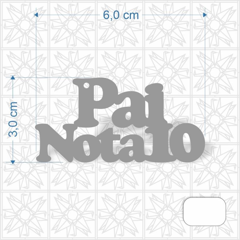 Chaveiro Dia dos Pais Nota 10 em MDF 3 mm c/ uma face branca