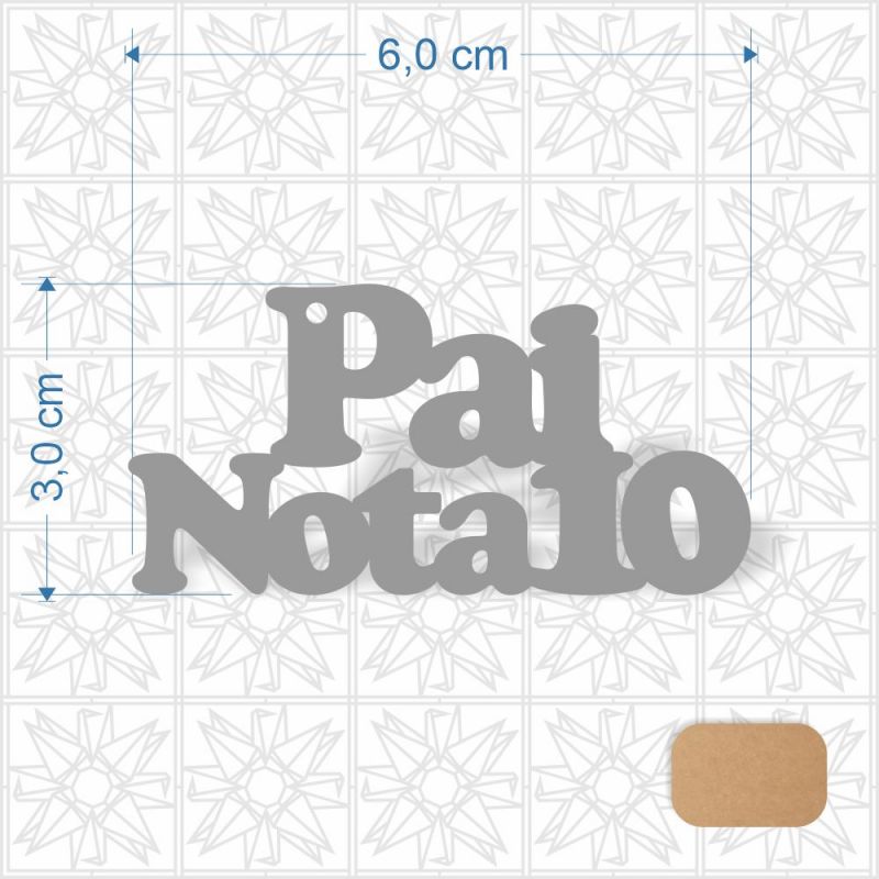 Chaveiro Dia dos Pais Nota 10 em MDF 3 mm cru