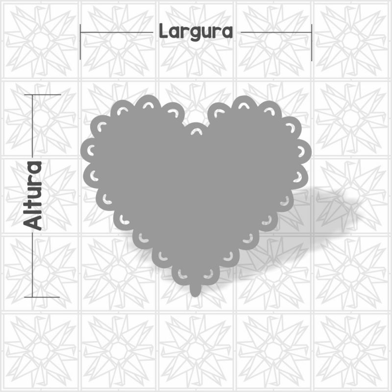 Coração com arabesco