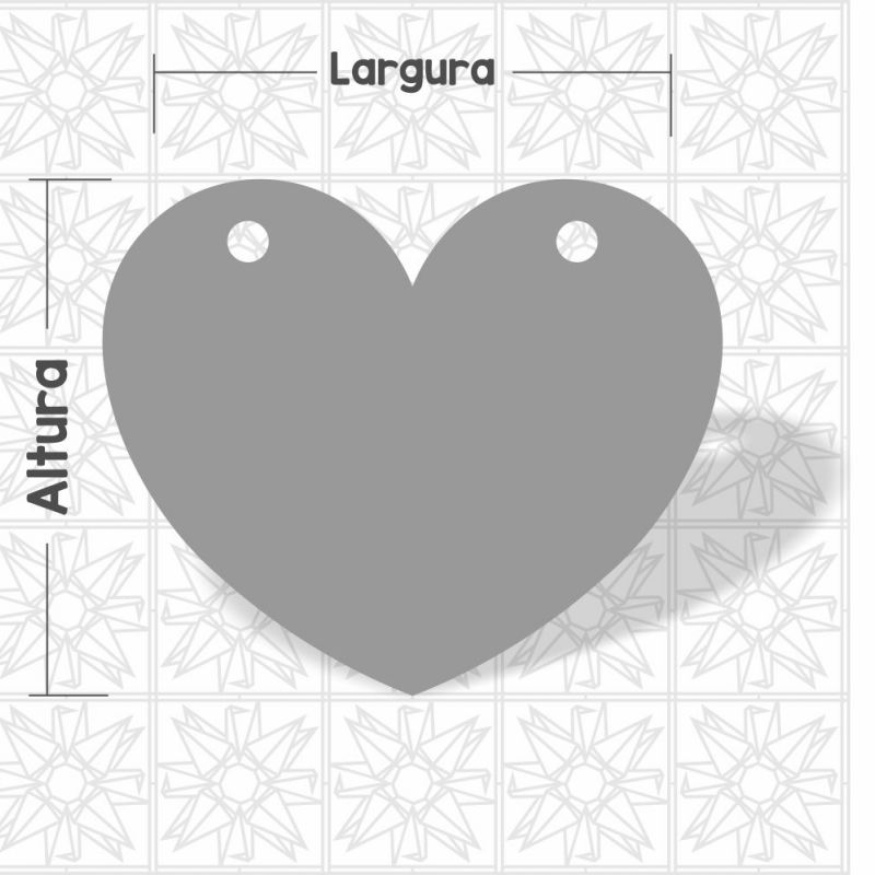 Coração com dois furos