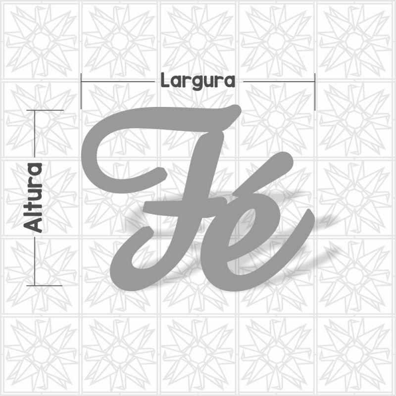 Fé - cursivo