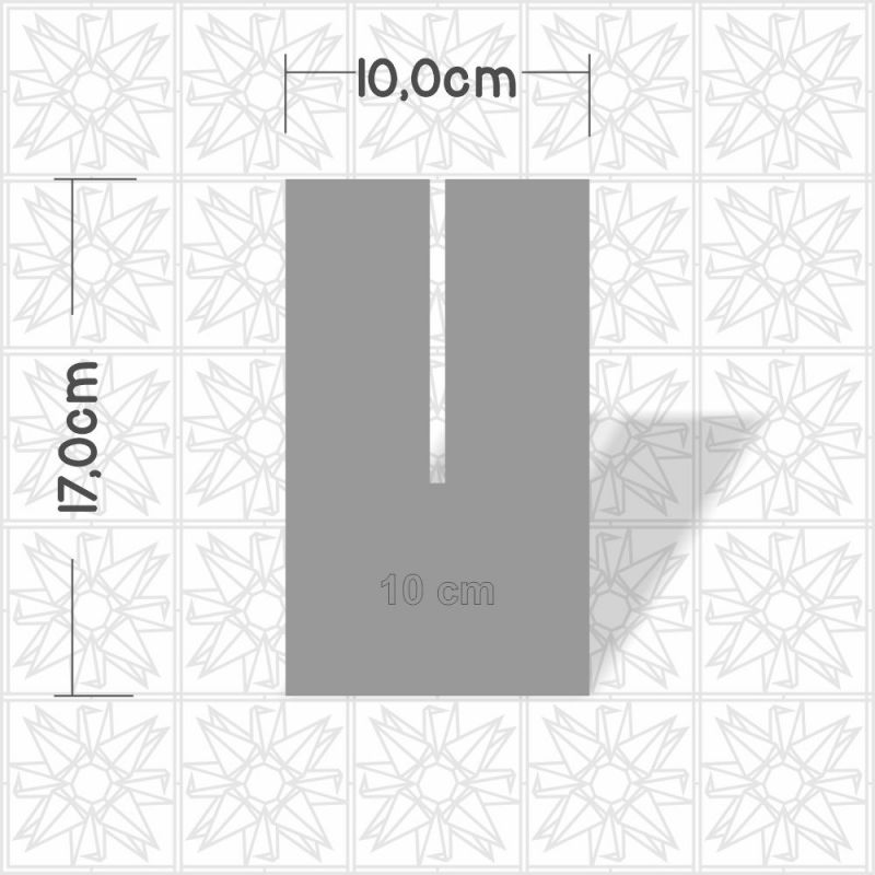 Gabarito/Molde para laço 10 cm