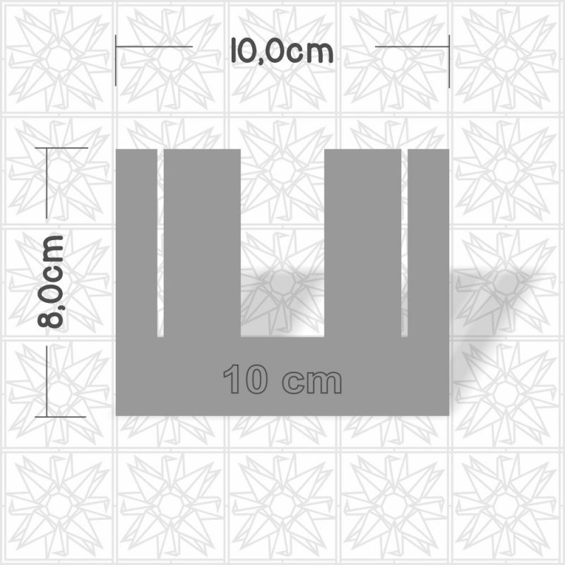 Gabarito/Molde para laço 10cm