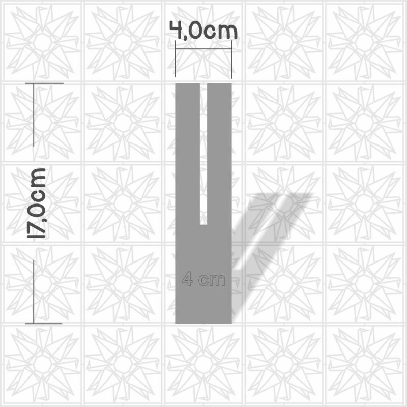 Gabarito/Molde para laço 4cm