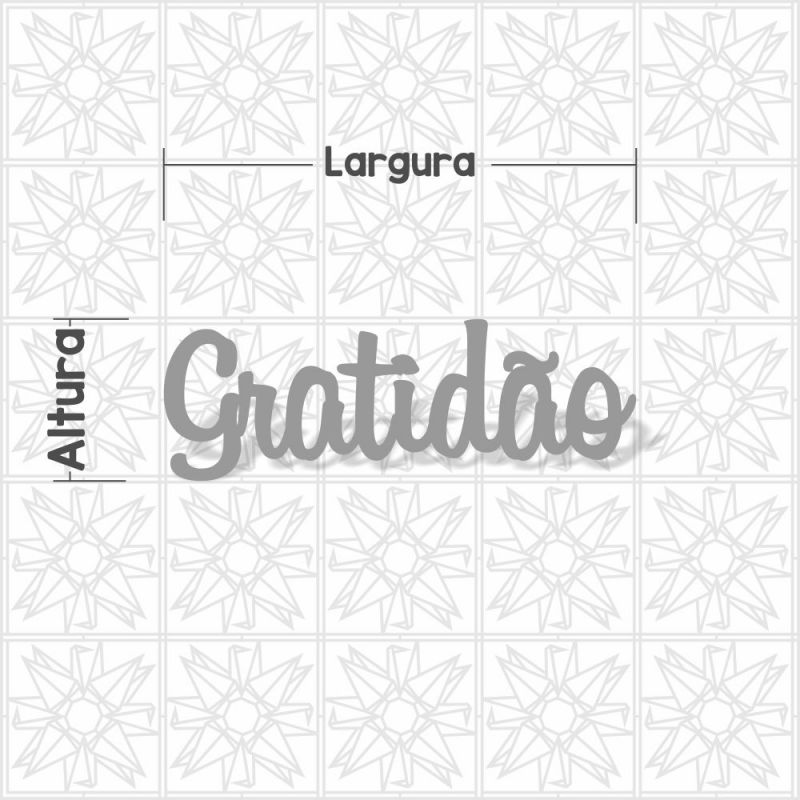 Gratidão - cursivo