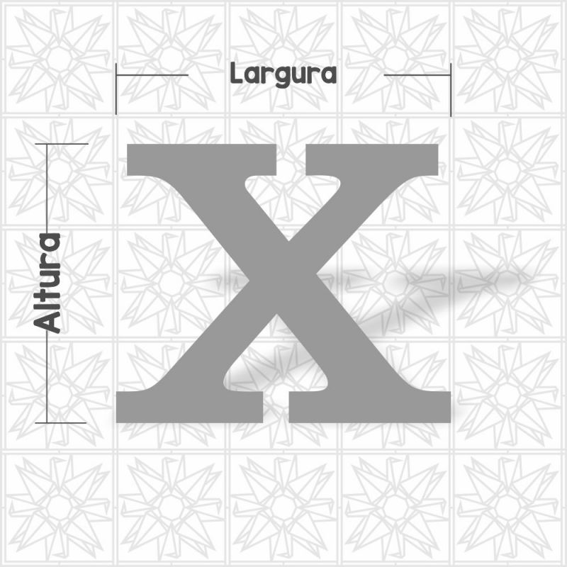 Letra X - Forma