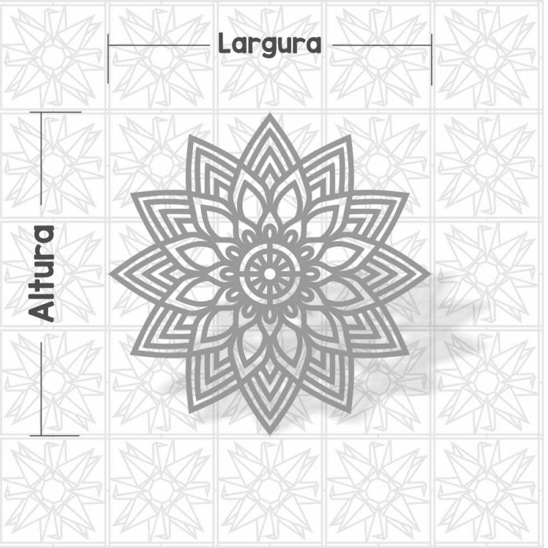 Mandala Abstrata Flor