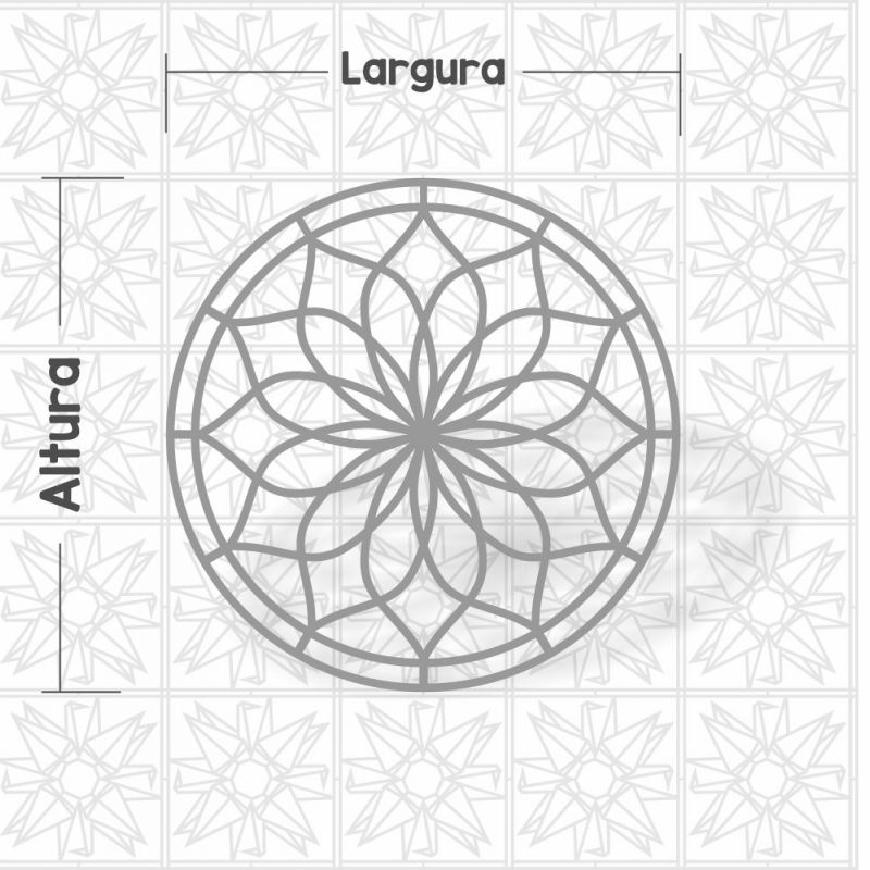 Mandala Abstrata Floral