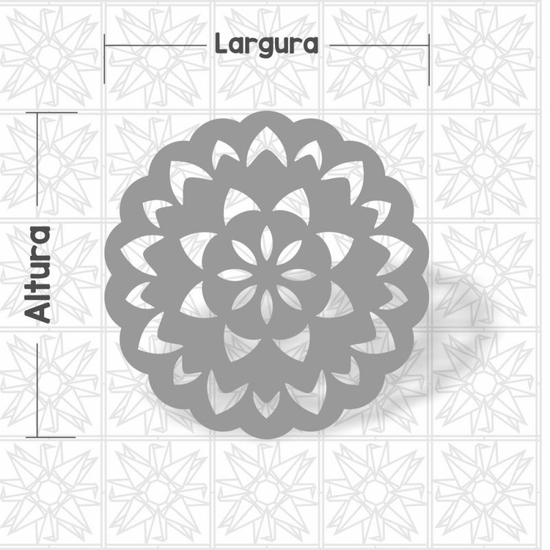 Mandala Abstrata Floral