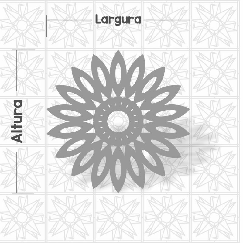 Mandala Abstrata Floral