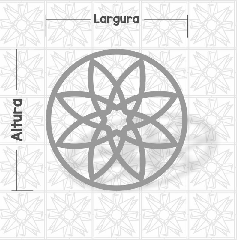 Mandala Abstrata Floral