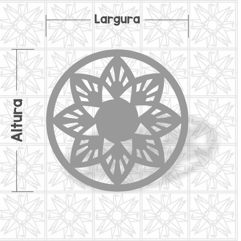 Mandala Abstrata Floral