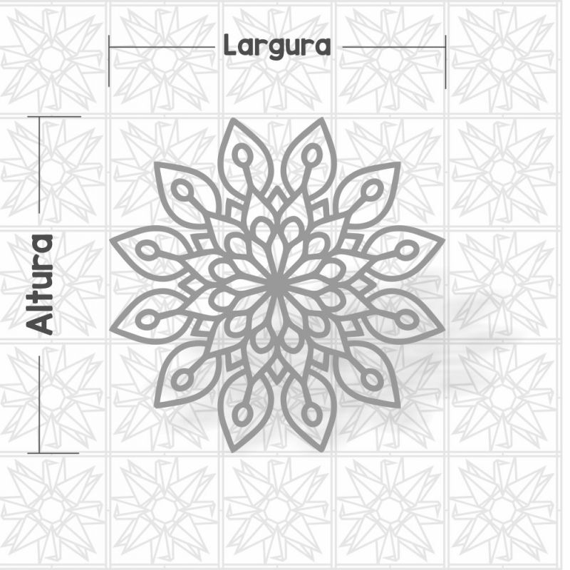 Mandala Abstrata Floral