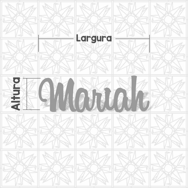 nome Mariah cursivo