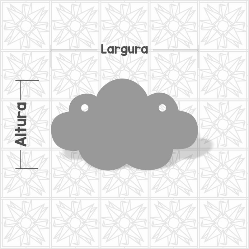 Nuvem com dois furos