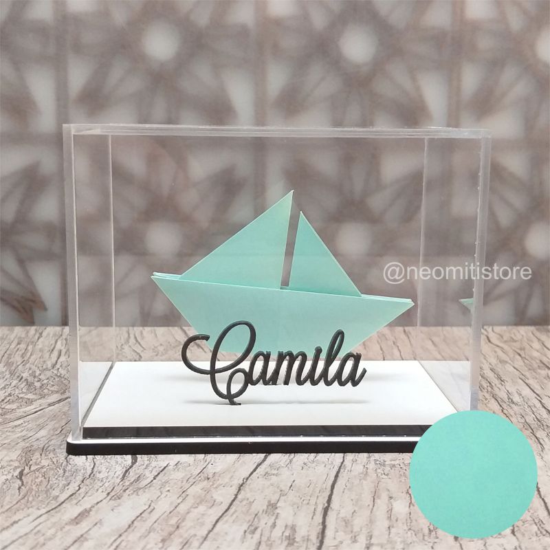 Origami Barco - Verde Claro