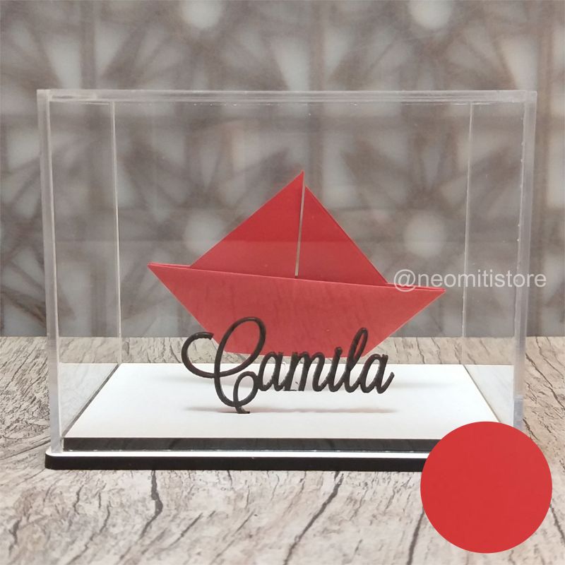 Origami Barco - Vermelho