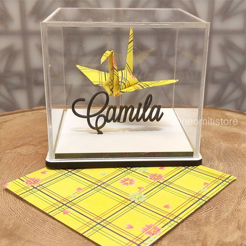 Origami Tsuru - Amarelo