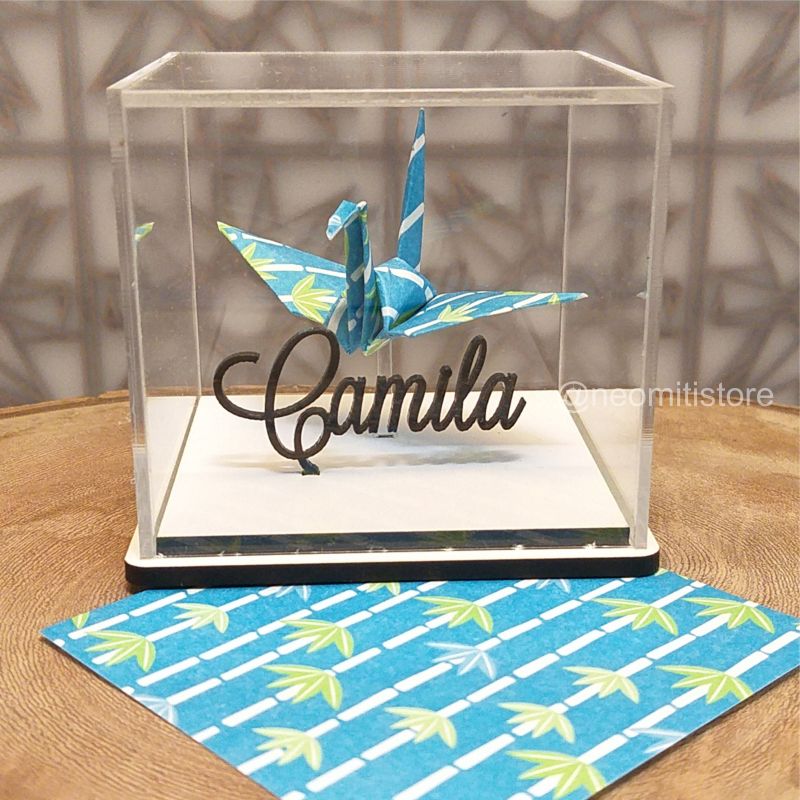 Origami Tsuru - Azul