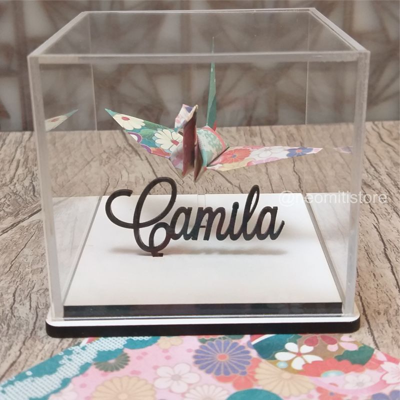 Origami tsuru - Floral