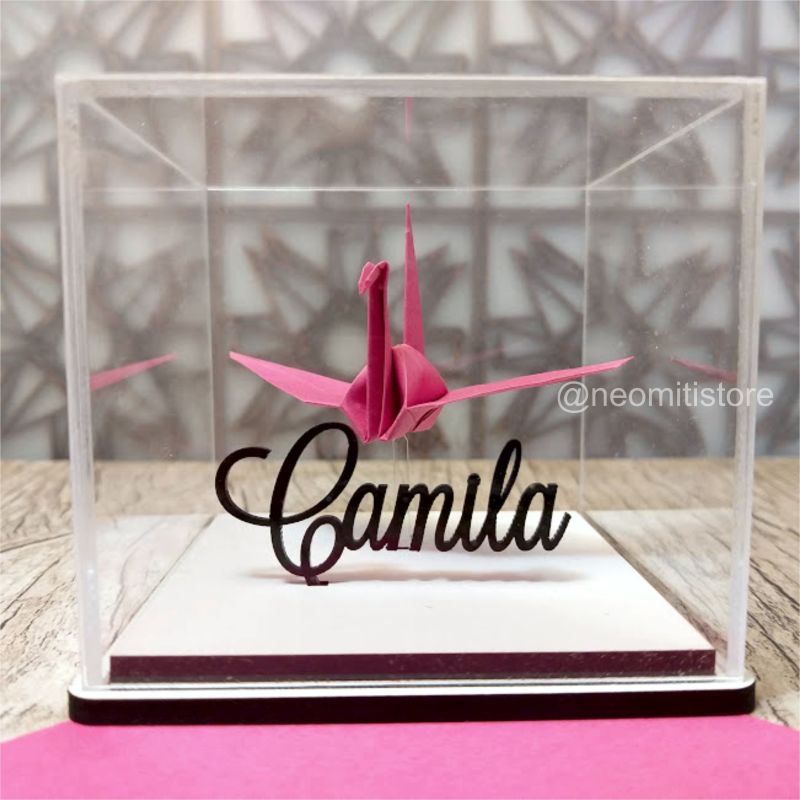 Origami Tsuru - Pink