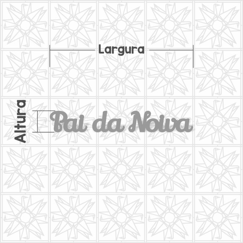 Pai da Noiva cursiva LLY