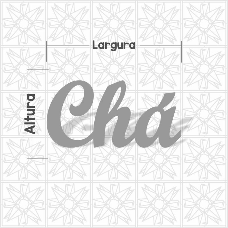 Chá - cursiva