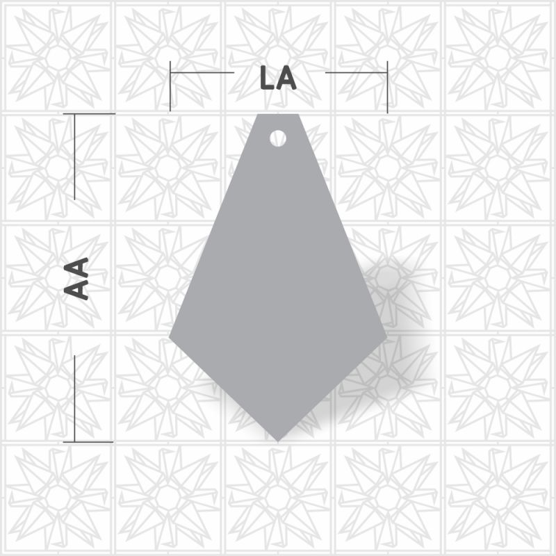 Pentágono com um furo