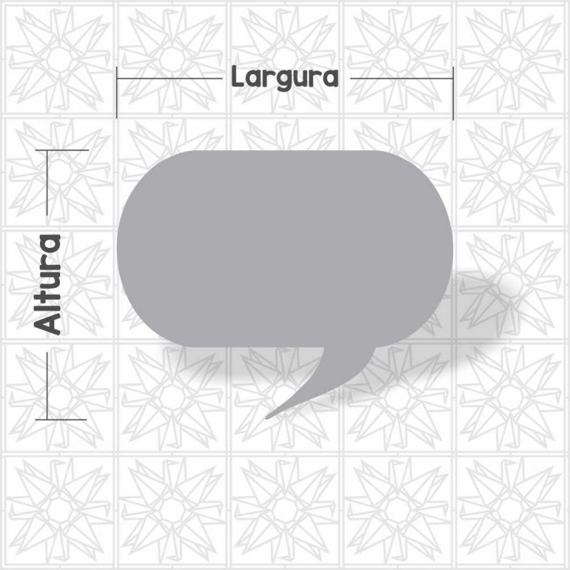 Placa balão de conversa
